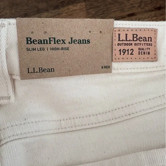 ✨NWT✨L.L. Bean BeanFlex®Jeans, High-Rise Slim-Leg Ankle - Picture 6 of 6